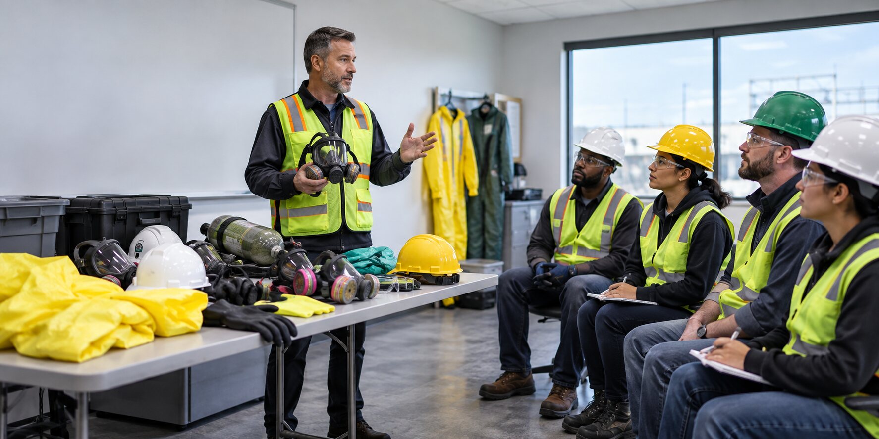 Occupational safety training class